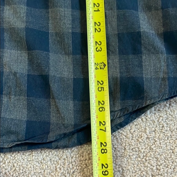 Zara Blue and Black Casual Button Down Shirt - Picture 4 of 5